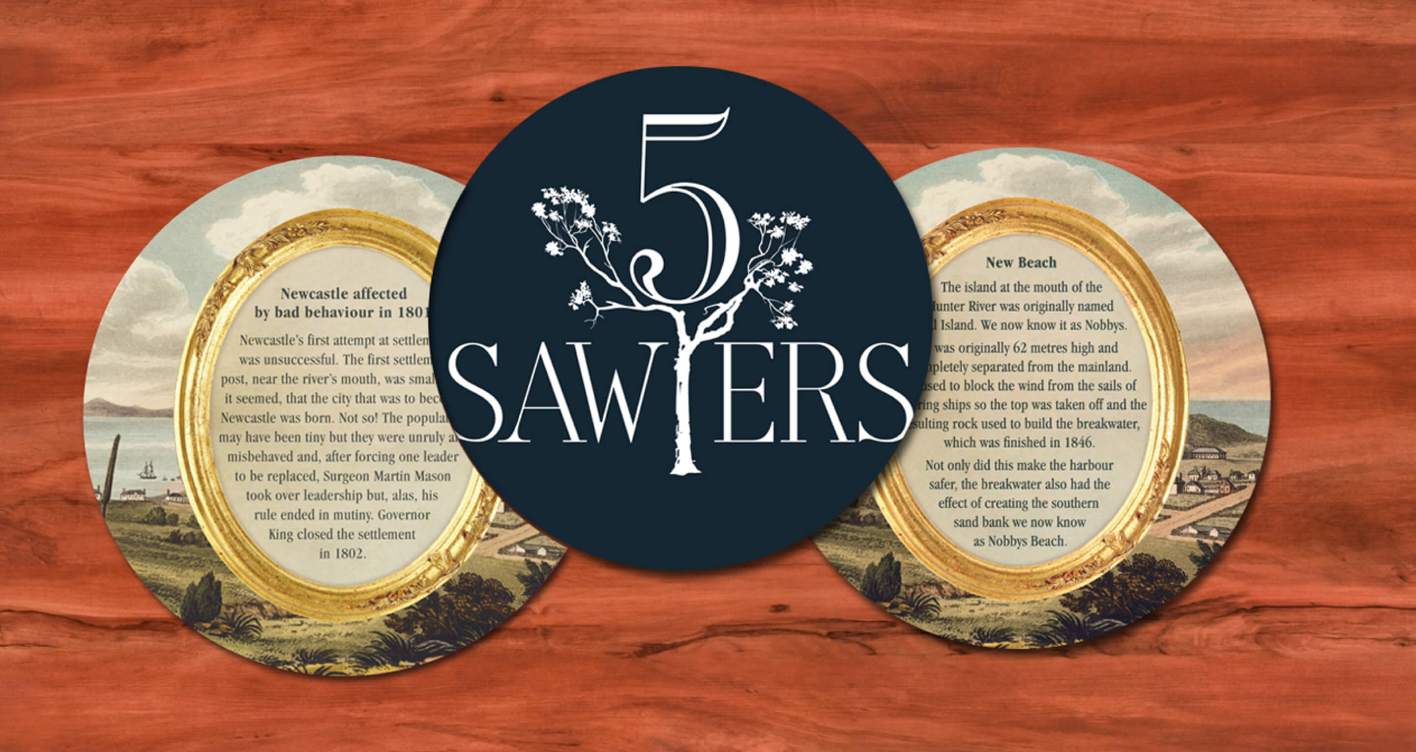 5 Sawyers Coasters Image