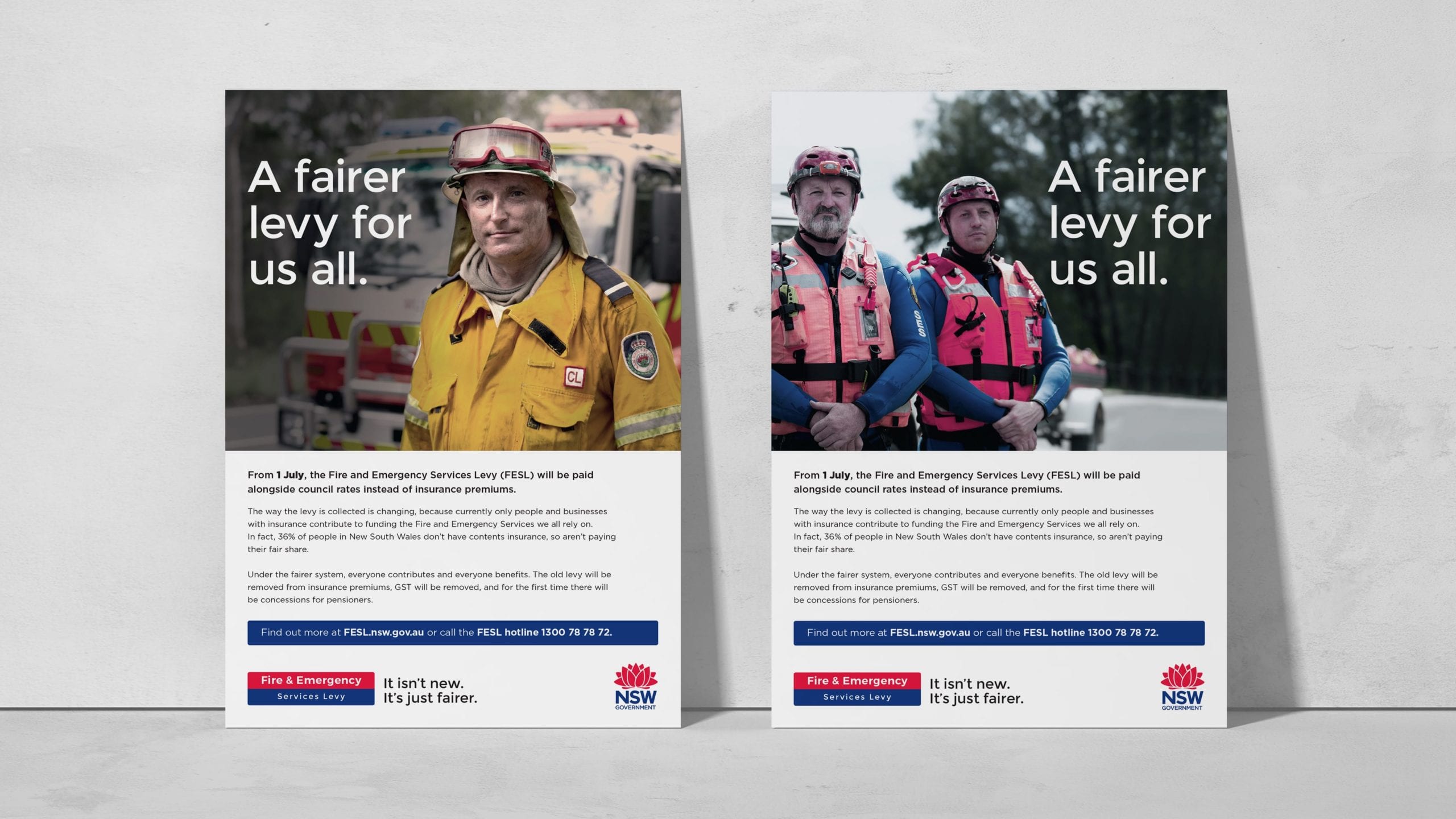 fire emergency services levy posters