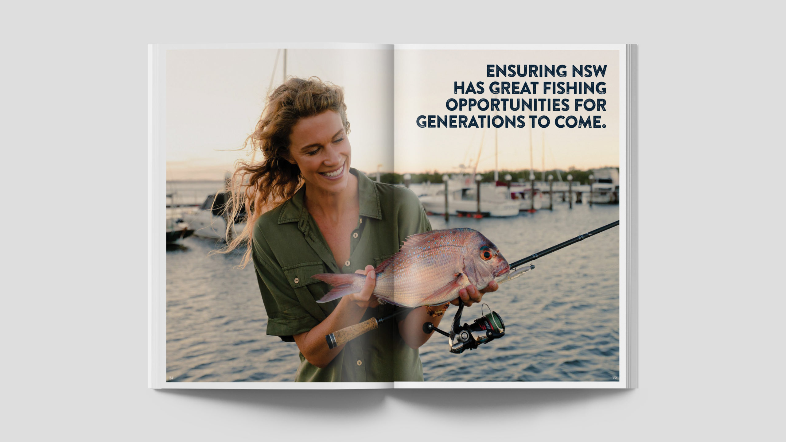 NSW DPI fisheries annual report spread