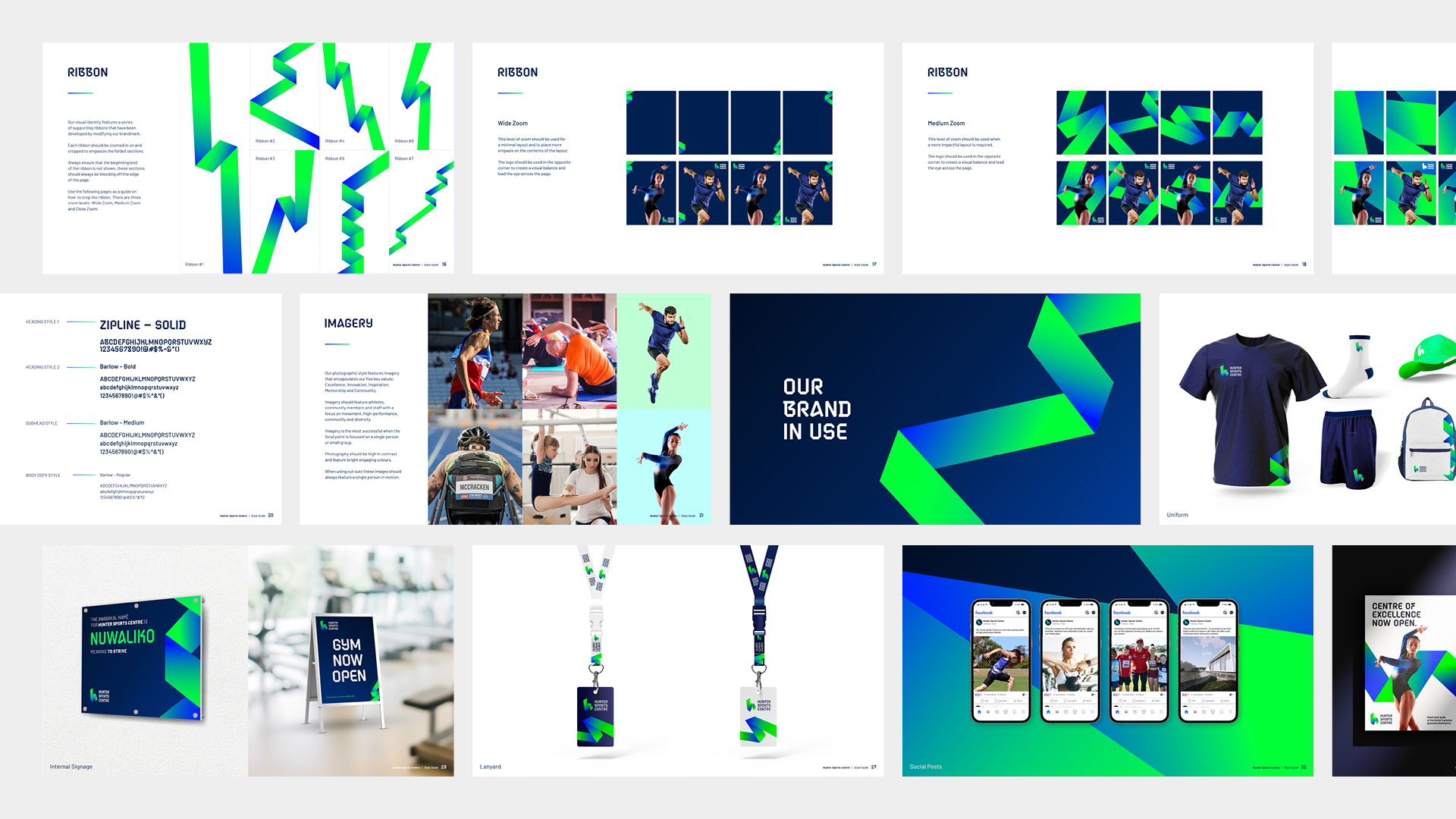brand style guide for hunter sports centre