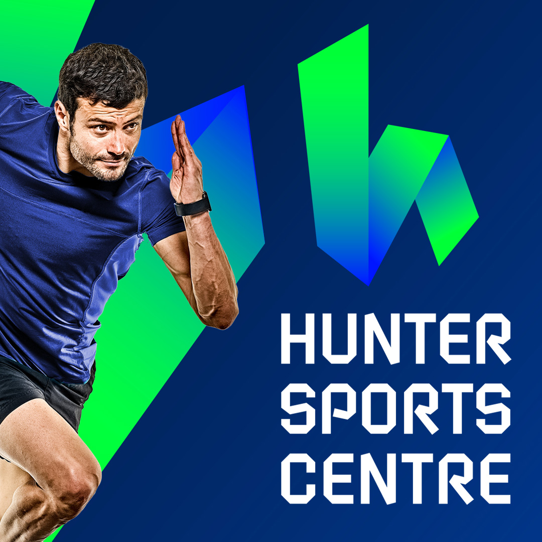 hunter sports centre branding