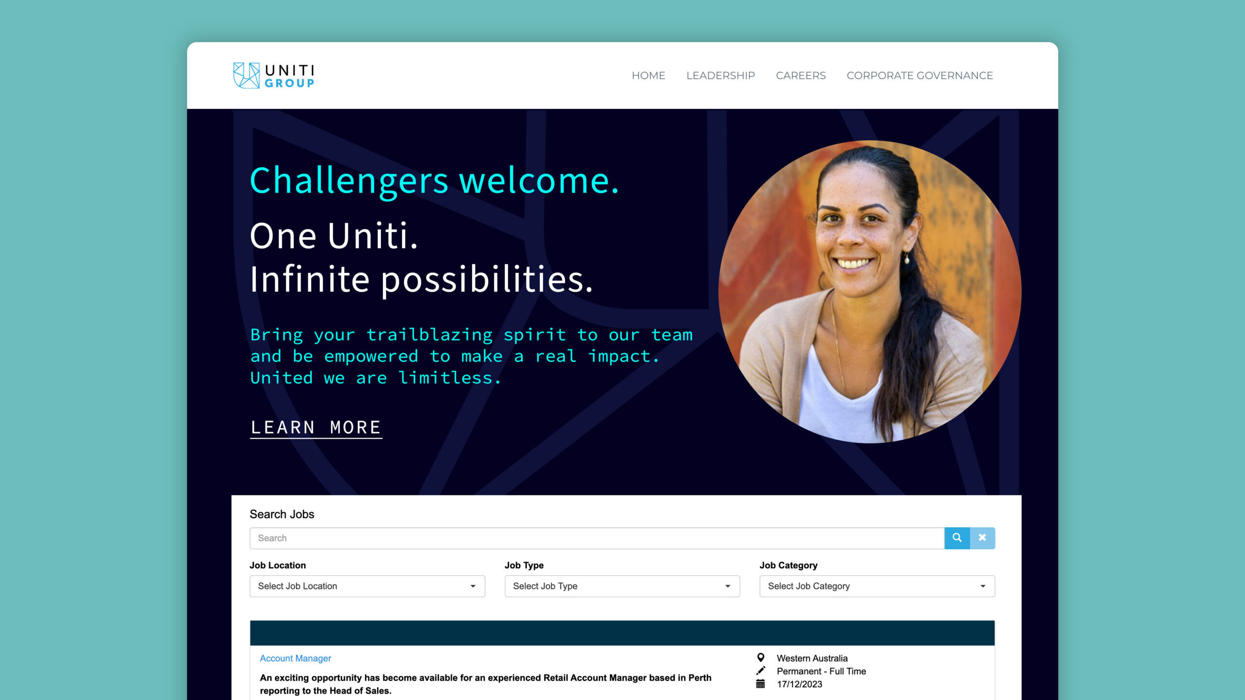 uniti group careers page